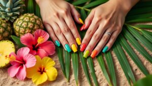 Éveillez vos ongles aux couleurs vibrantes des tropiques